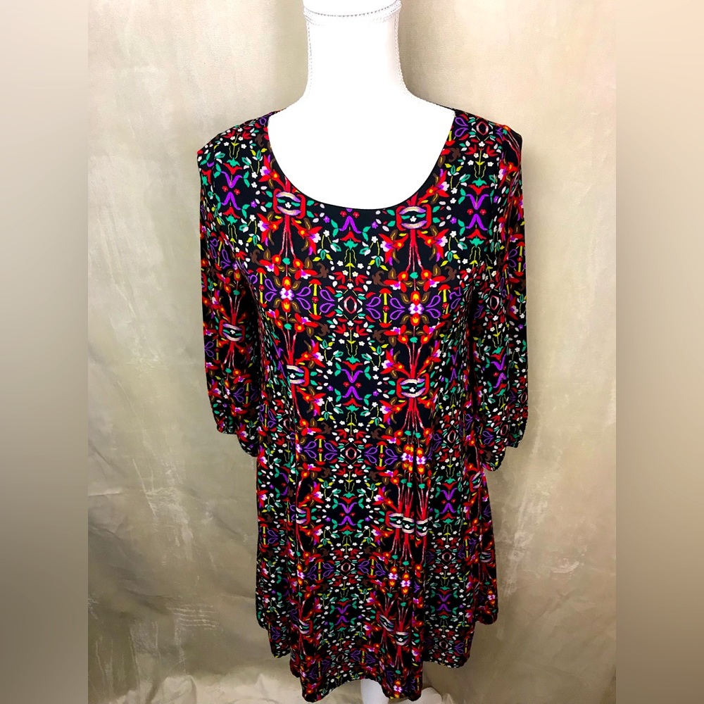 Anthropologie Everly floral dress sz S